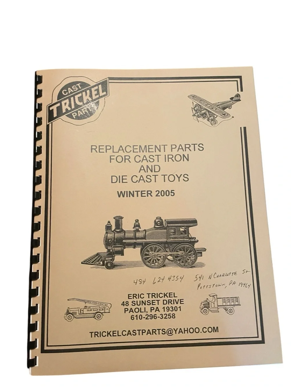 Cast Parts Replacement Parts Catalog Vintage Winter 2005